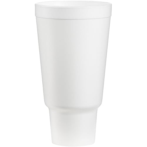Dart 44AJ32 - Vaso aislado de espuma de 44 onzas, PET, blanco (paquete de 300)