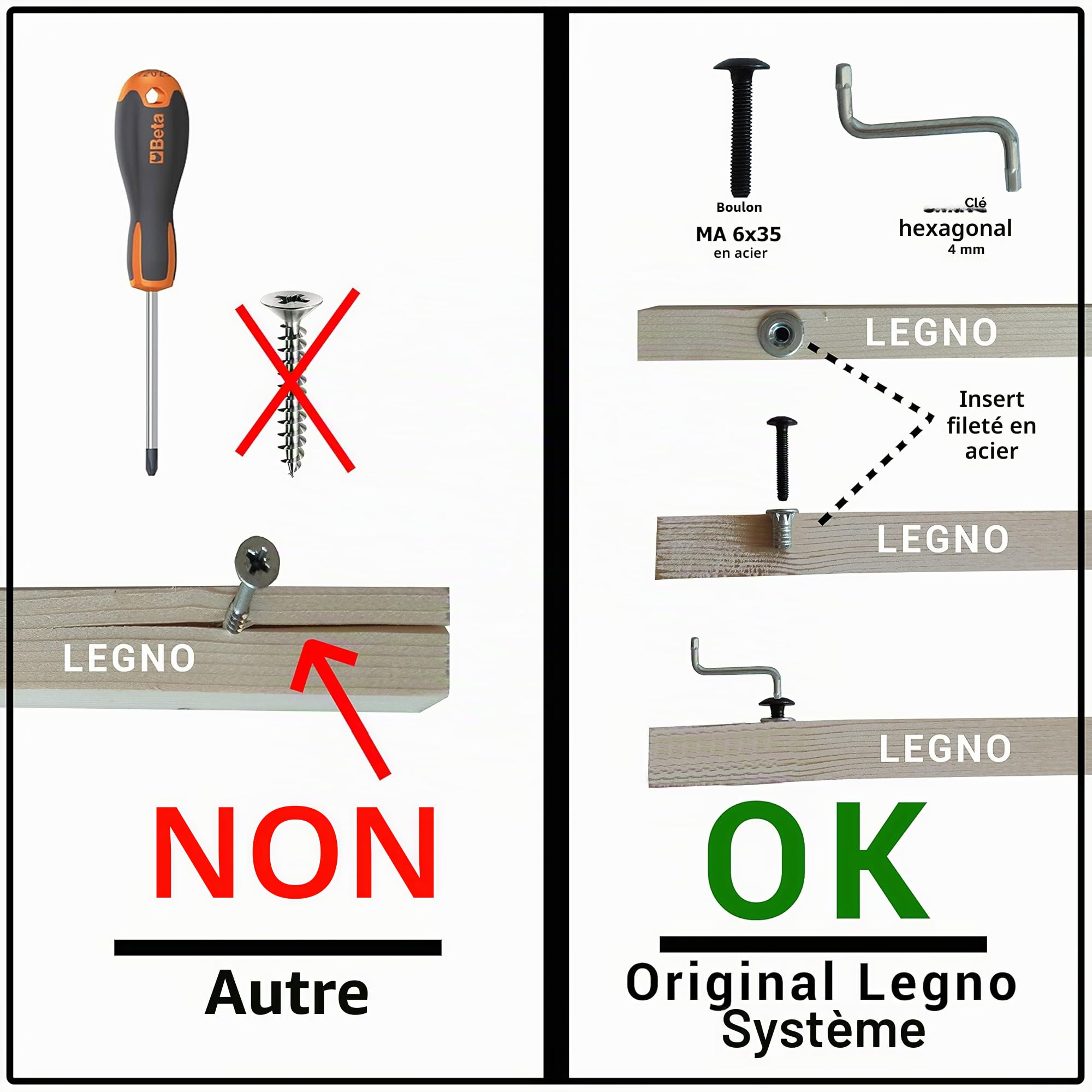 ORIGINAL LEGNO Achetez à l'usine Niche en Bois pour Chiens d'Extérieur Renforcée Cadeau Rideau Fabriqué en Italie Modèle Oasi Taille D - Berger Allemand 102x80xH80