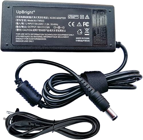 UpBright Adaptador CA/CC de 16 V compatible con Yamaha P-120 Pro P-120S P120 S P120S PA-300C PA300C PA-300 C PA300 teclado generador de tono de