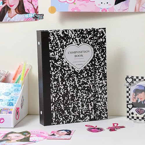 Miniatura 2 de Kpop - Carpeta para tarjetas fotográficas Kpop de 3 pulgadas con 50 fundas holográficas para tarjetas y calcomanías coreanas Kpop, álbum de tarjeta