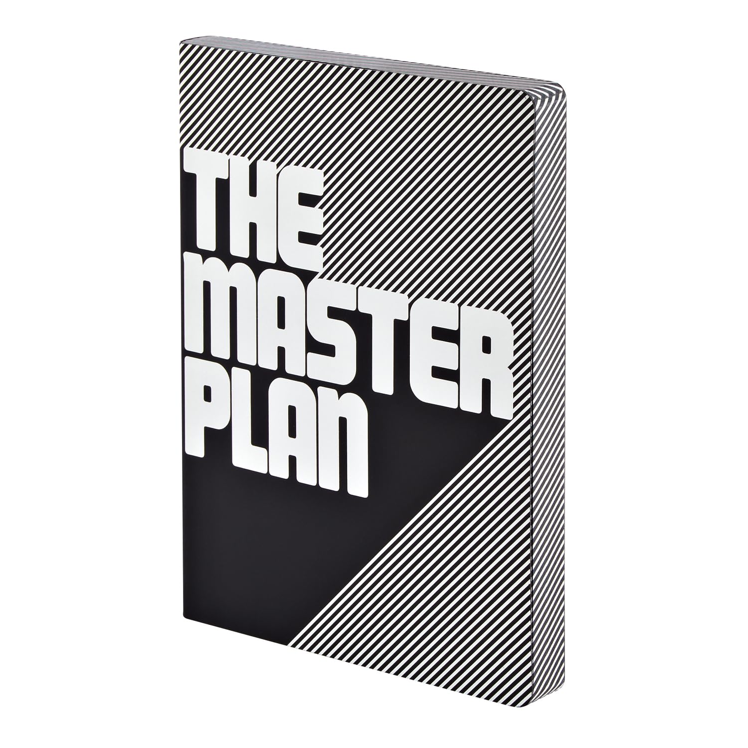 Nuuna Notizbuch A5+ | Graphic L - The Master Plan | Dotted Journal | 3,5mm Punktraster | 256 nummerierte Seiten | 120g Premium-Papier | Leder schwarz | nachhaltig produziert in Deutschland