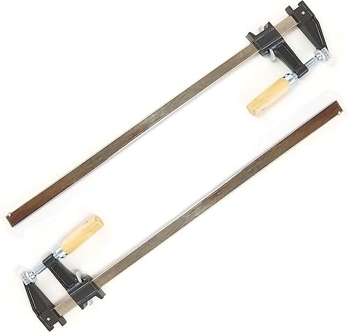 Lote de 2 Abrazaderas de barra de 24" pulgadas Herramientas de carpintería de madera para trabajo pesado