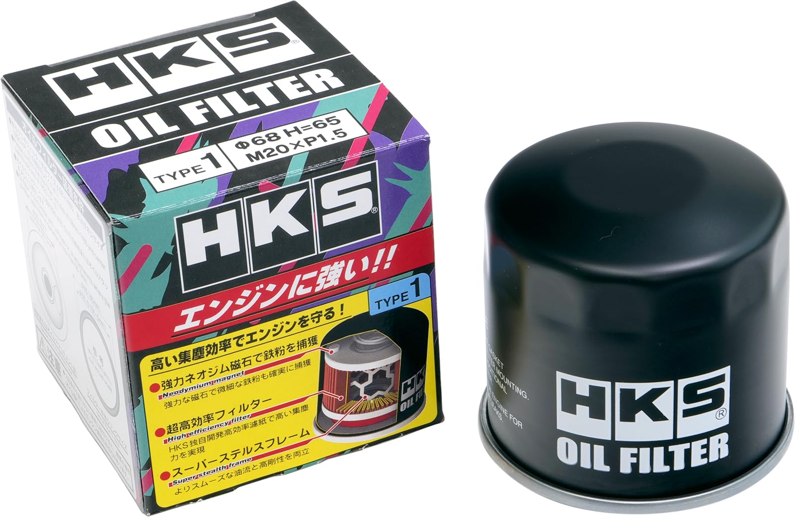 HKS オイルフィルターTYPE1 Φ68×H65/M20-P1.5 品番 52…