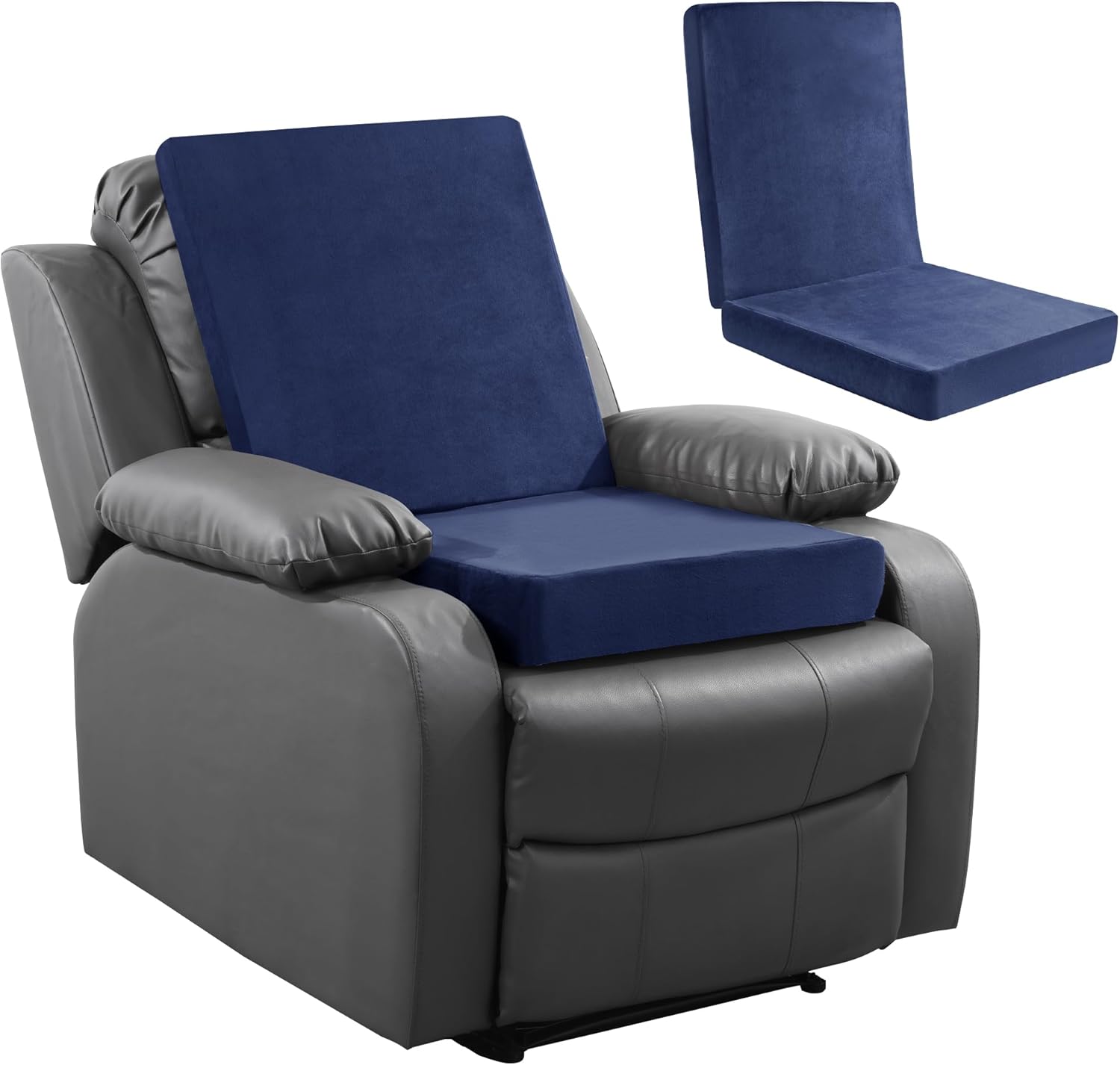 HOMBYS Memory Foam Recliner Cushion for Elderly 20x20x4