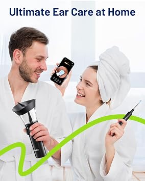 2 Manual Ear Washers and Ear Camera with 7 PCS Ear Spoons Bundle