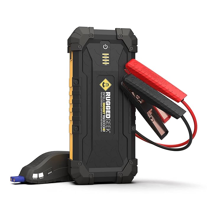 Buy RUGGED GEEK RG3000 HD 3000A 12V Portable Car Battery Charger Jump