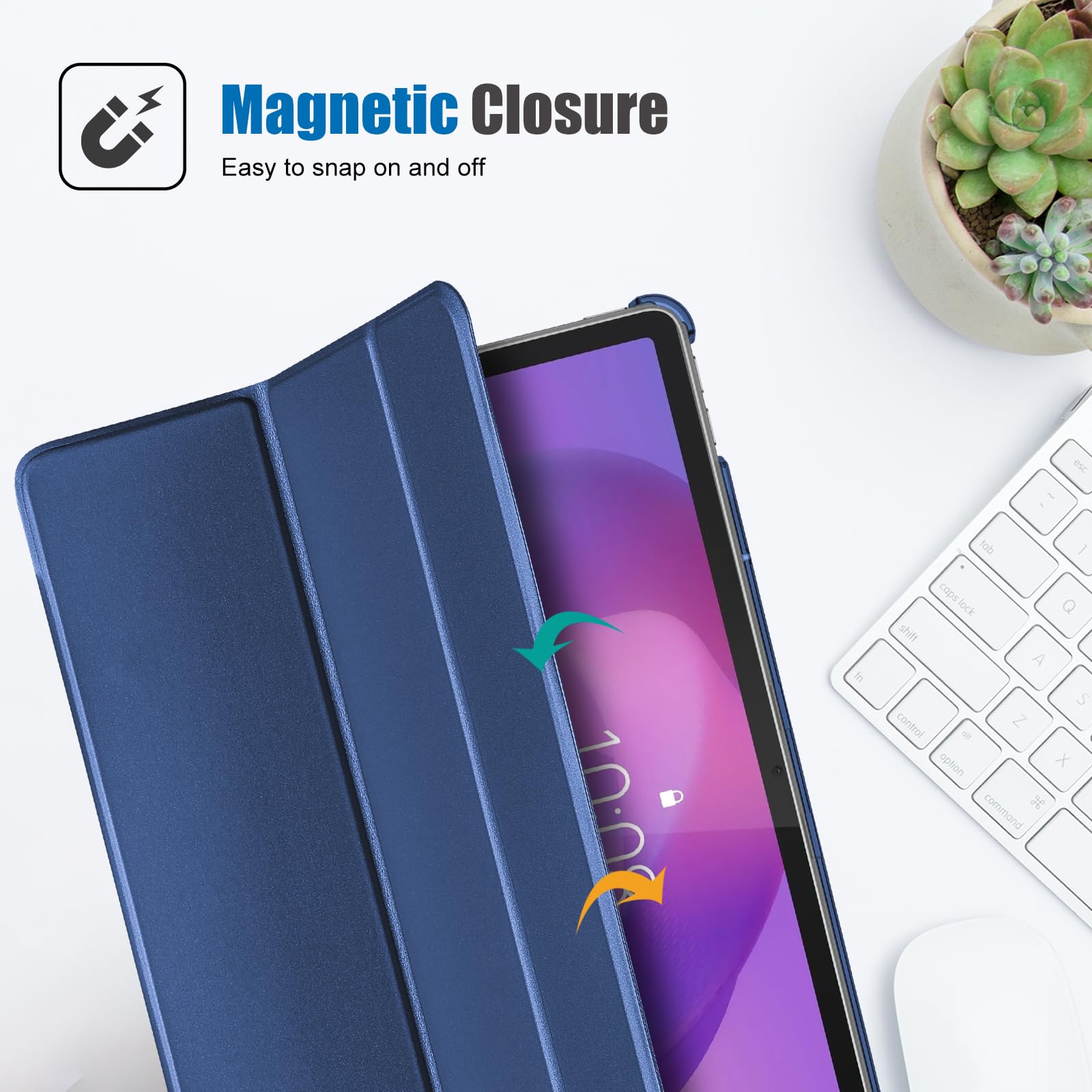 ProCase Custodia per Lenovo Idea Tab 11 Pollice 2025/K11 Gen 2 2025, Supporto Sottile - Marina