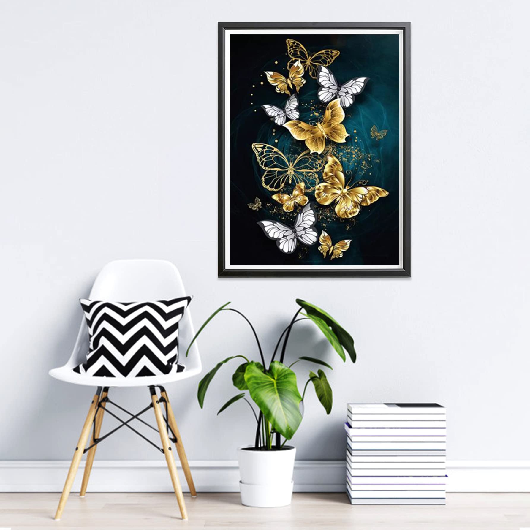 5D Diamond Painting Complet Coloré Queue Poisson Dolphin, Broderie