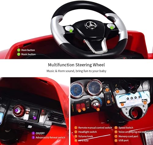 Miniatura 3 de Automóvil de paseo con licencia Mercedes-Benz Maybach vehículo alimentado por batería de 6 V con 1 motor control remoto 3 velocidades luces bocina