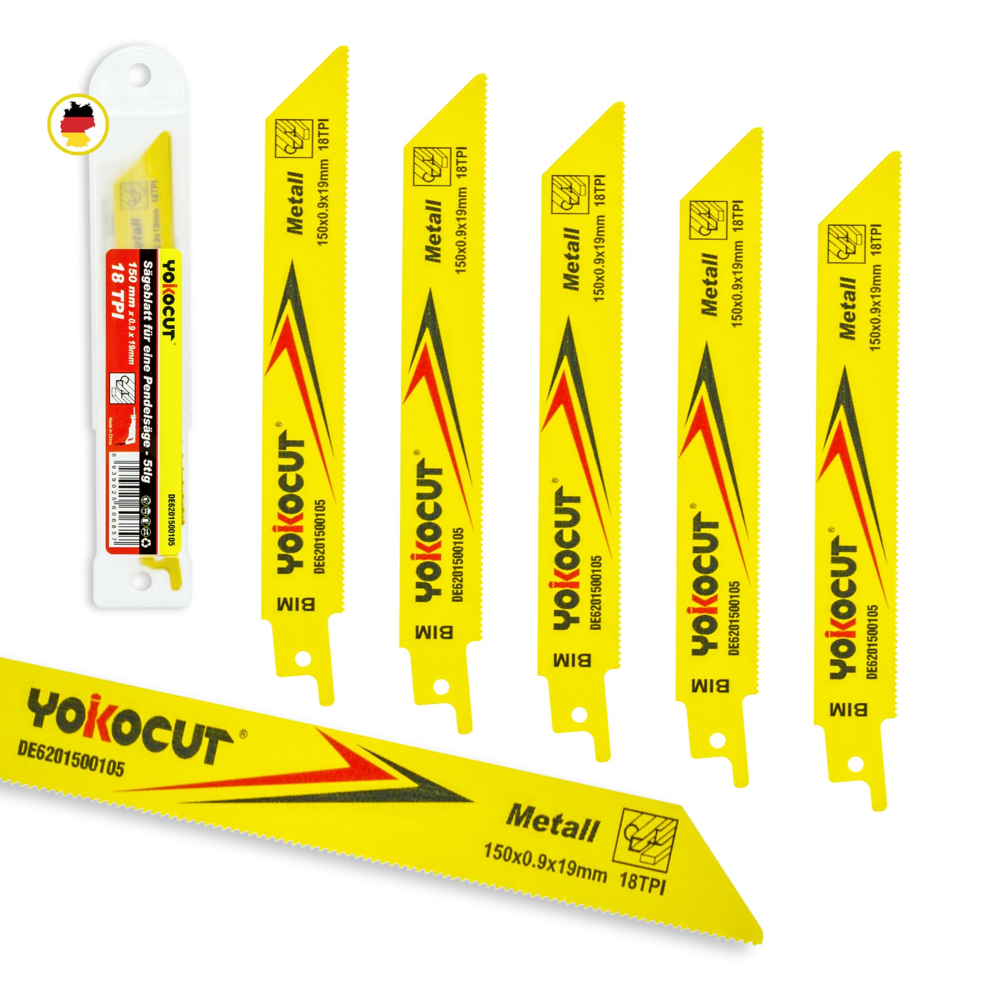 YOKOCUT Holzbohrer Set lang Profi - [7-teilig in Aufbewahrun