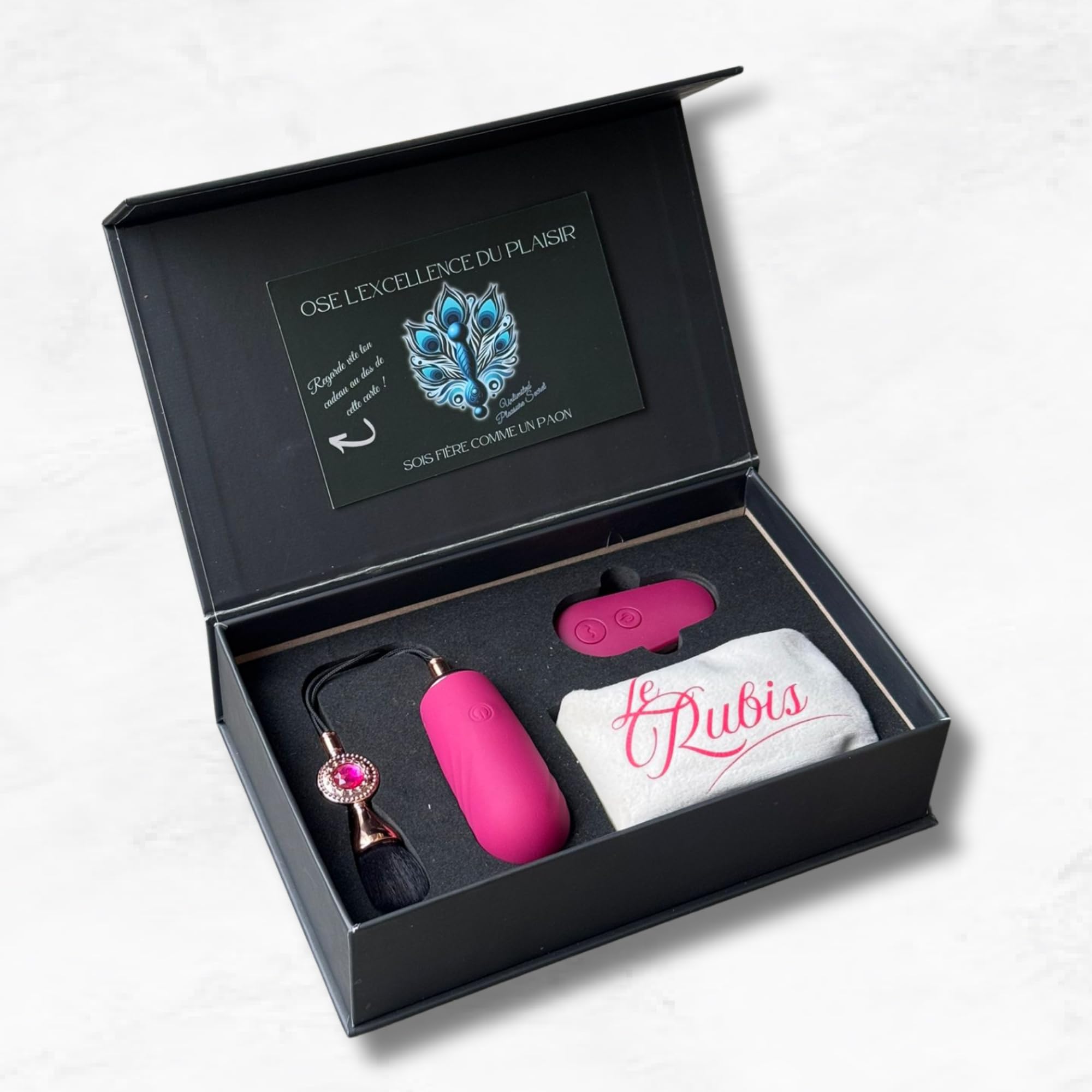Le Rubis – Œuf Vibrant Femme à Distance | Vibro Télécommande | 12 Modes & Fonction Chauffante | Silicone Médical Étanche | Unlimited Pleasure Secret
