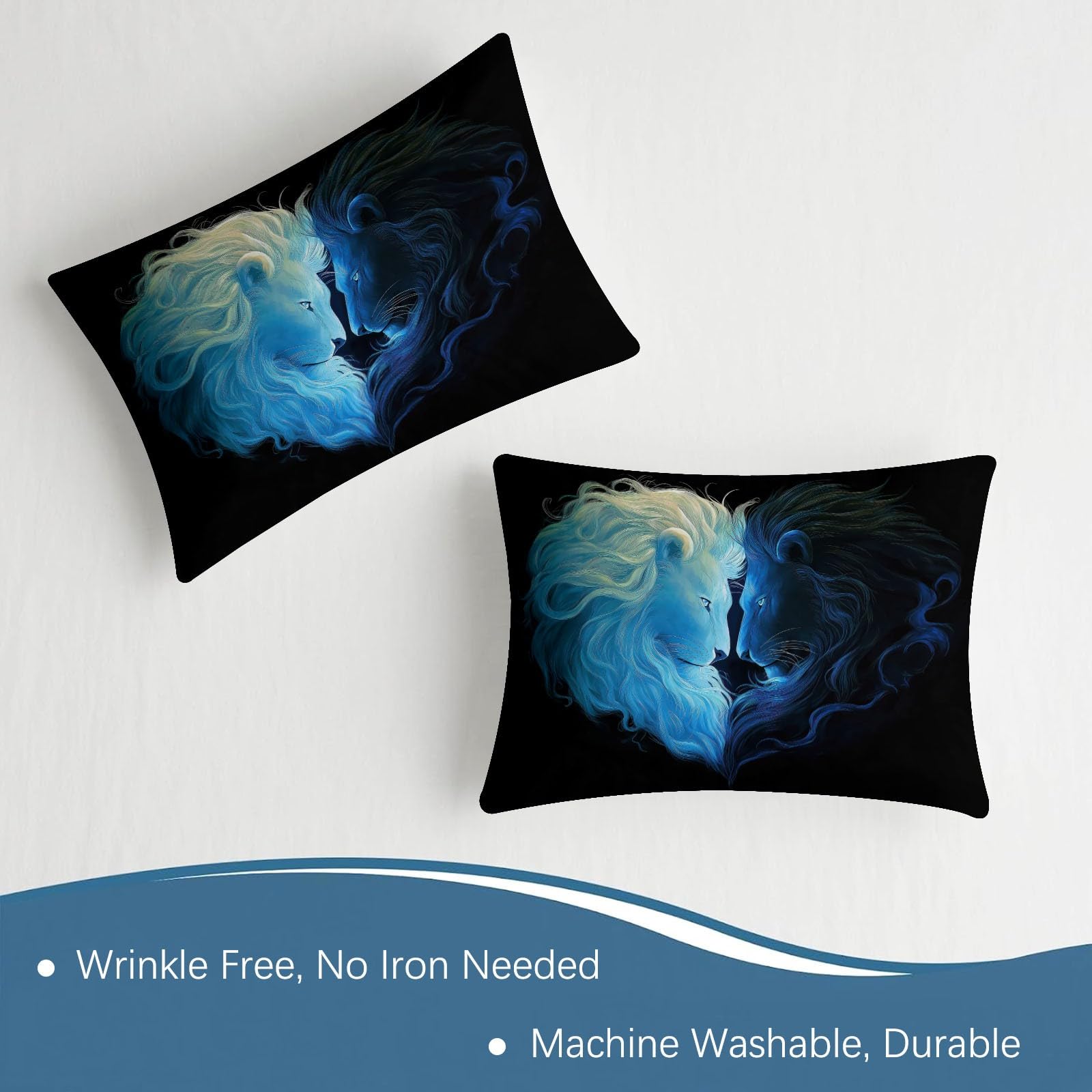 Juego de sábanas bajeras ajustables de 3 piezas, 90 x 200 cm, gradiente de color, de microfibra suave, con 2 fundas de almohada de 80 x 80 cm, colchones de hasta 30 cm