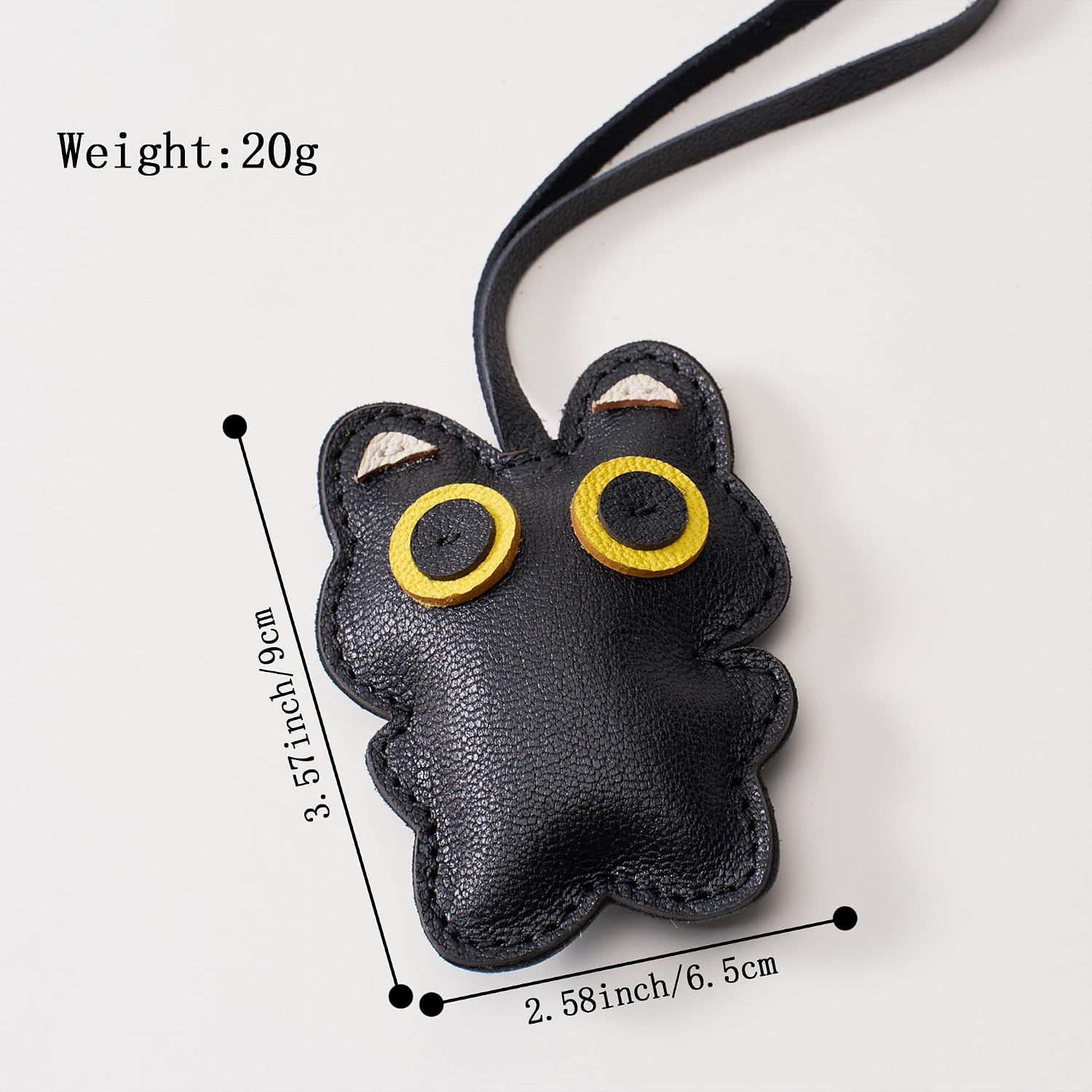 Black Cat Bag Charm for Purse Handbags Bag Accessories PU Key Charms Cat Lover Gifts