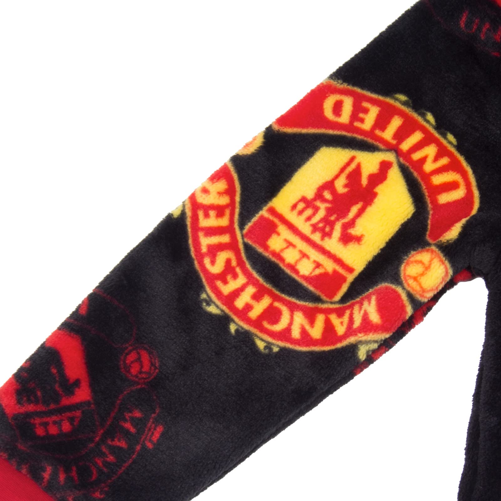 Manchester United FC Officiel - Combinaison Pyjama en Polaire - thème Football - Enfant