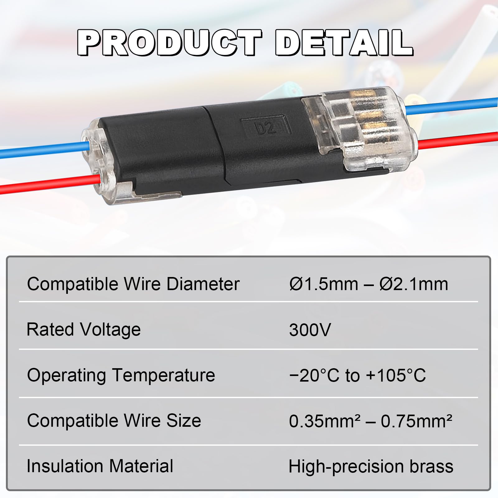 Low Voltage Wire Connectors - 20 Pack -5