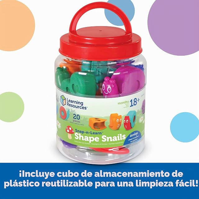 Foto 4 de 6 de Learning Resources Caracoles para reconocer Formas Snap-n-Learn, Actividades para niños pequeños