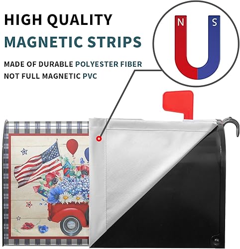 Miniatura 67 de Winter Cardinal Birds - Funda magnética para buzón, tamaño estándar de 25.5 x 21 pulgadas, diseño de pájaros rojos navideños para buzón