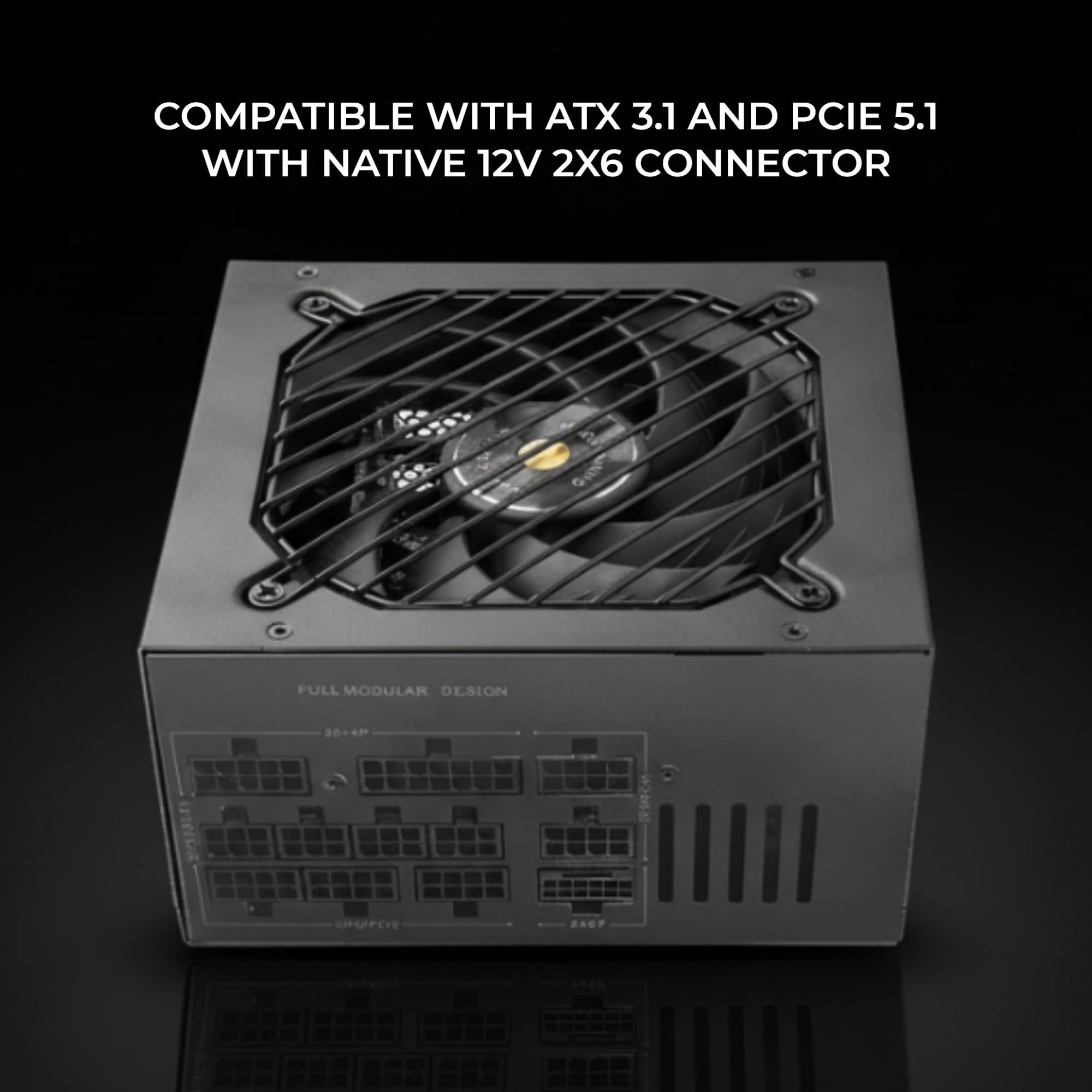 Mars Gaming MPB750PSI, Alimentatore PC Full Modular 750W, 10 Anni di Garanzia, 80Plus Gold 90%, Ventola SI Extreme Silence, Tecnologie AI2-RPM, DC-DC e SMD, ATX 3.1 e PCIe 5.1 Nero
