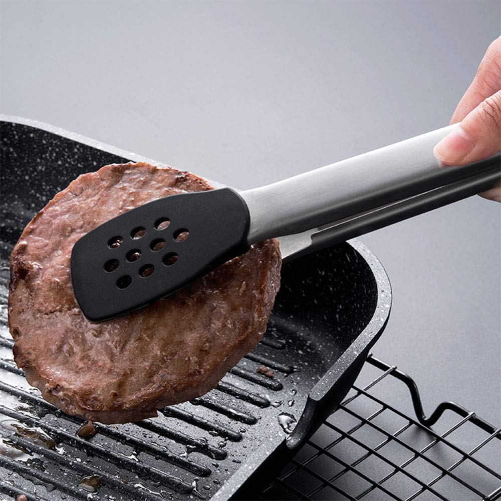 MRKU Pinza de Cocina Antiadherente Especial para Carne, Pinza de Acero Inoxidable 304, Pinza para Alimentos de Alta Temperatura