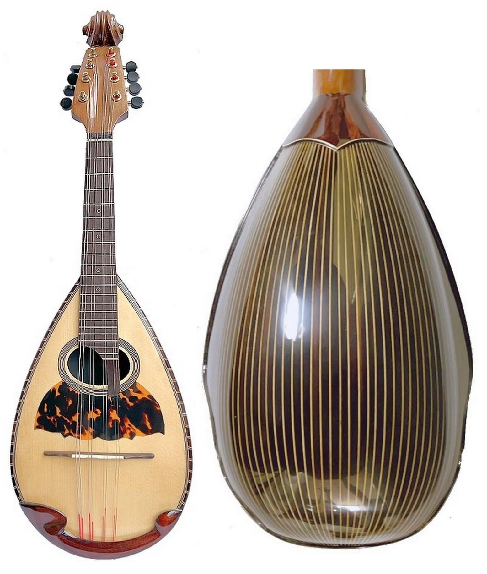 Bowl Back Mandolin Solid Spruce top Indian Rosewood/Curly Maple Violin head NBMI (Indian Rosewood)