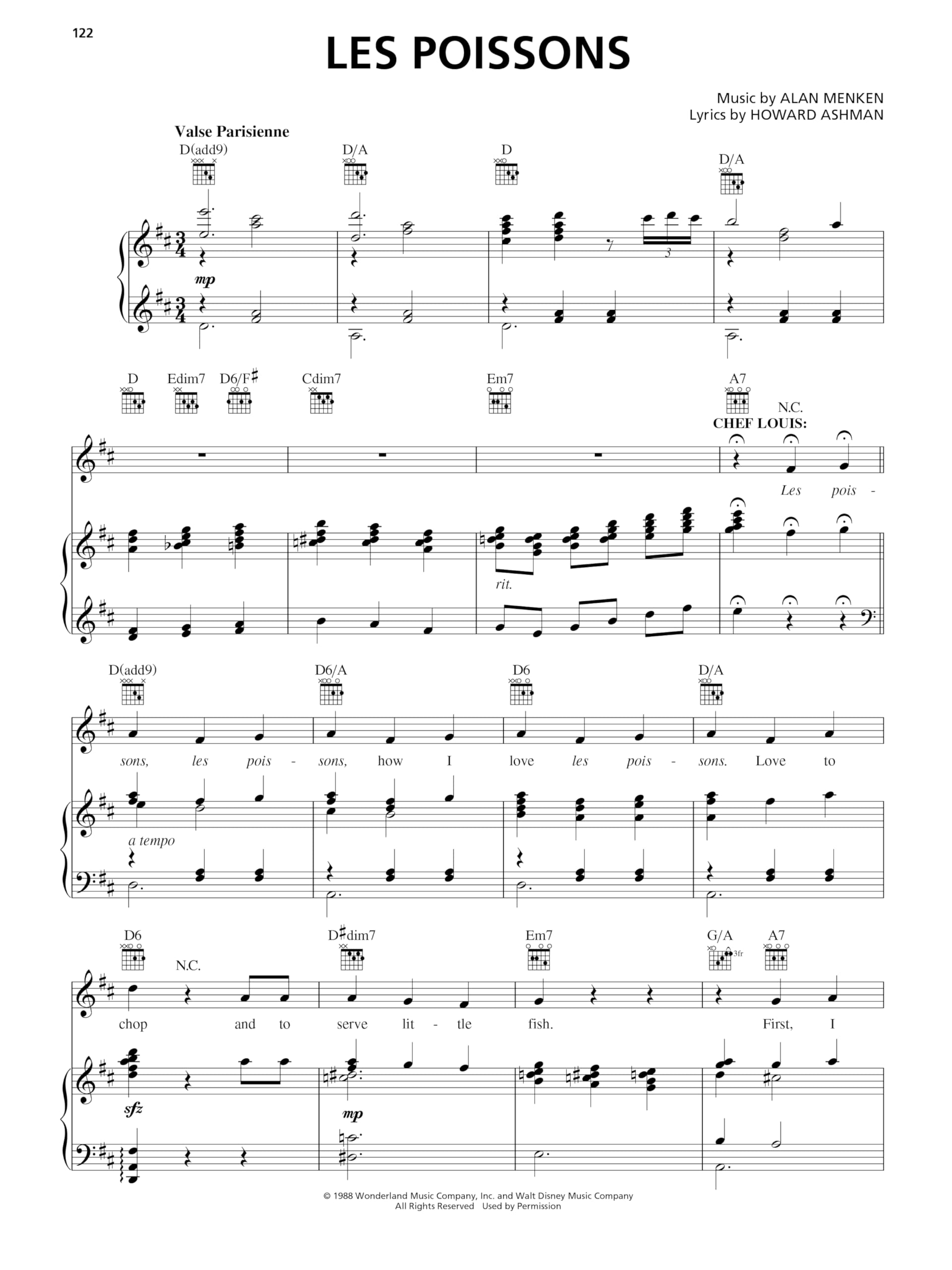 The little mermaid - broadway's sparkling new musical - piano, voix, guitare