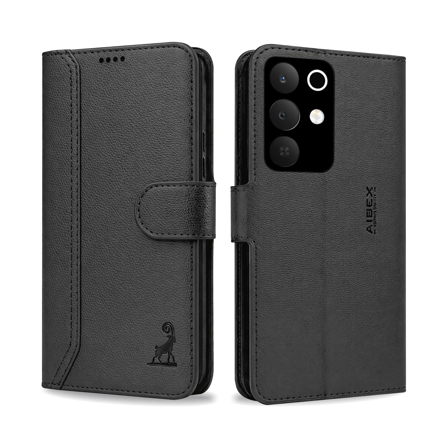 AIBEX® Compatible for Motorola Egde 70 Fusion 5G Flip Cover Leather Finish | Inside TPU with Card Pockets | Wallet Stand | Complete Protection Flip Case Green — Amazon image 24