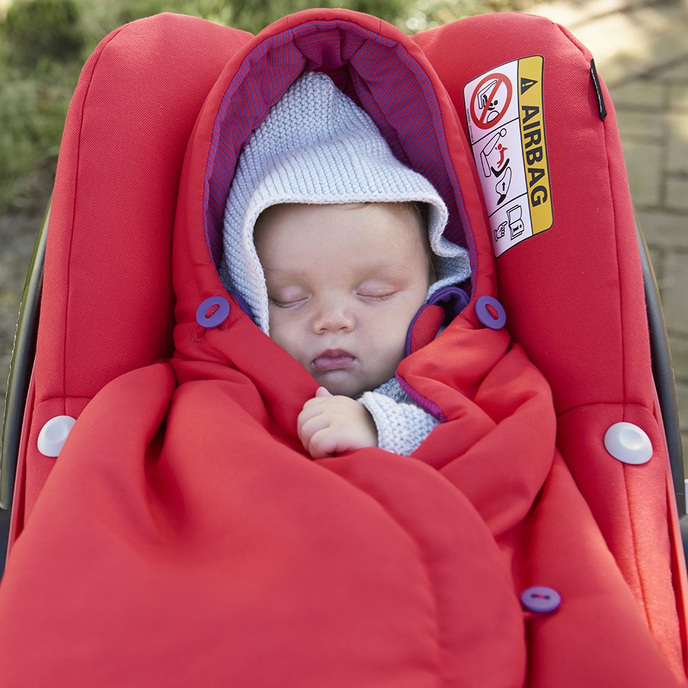 Maxi-Cosi Winter Footmuff for Maxi-Cosi Baby Car Seats, Warm Footmuff Suitable from Birth, Black Raven — view 6