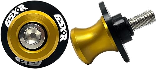 Vista 12 de 8MM M8 X 1.5 Motocicleta Basculante Sliders Carretes CNC Aluninum Swing Arm Stand Tornillos 2 unids para Suzuki GSX-R 600 GSX-R 750 GSX-R 1000 Negro