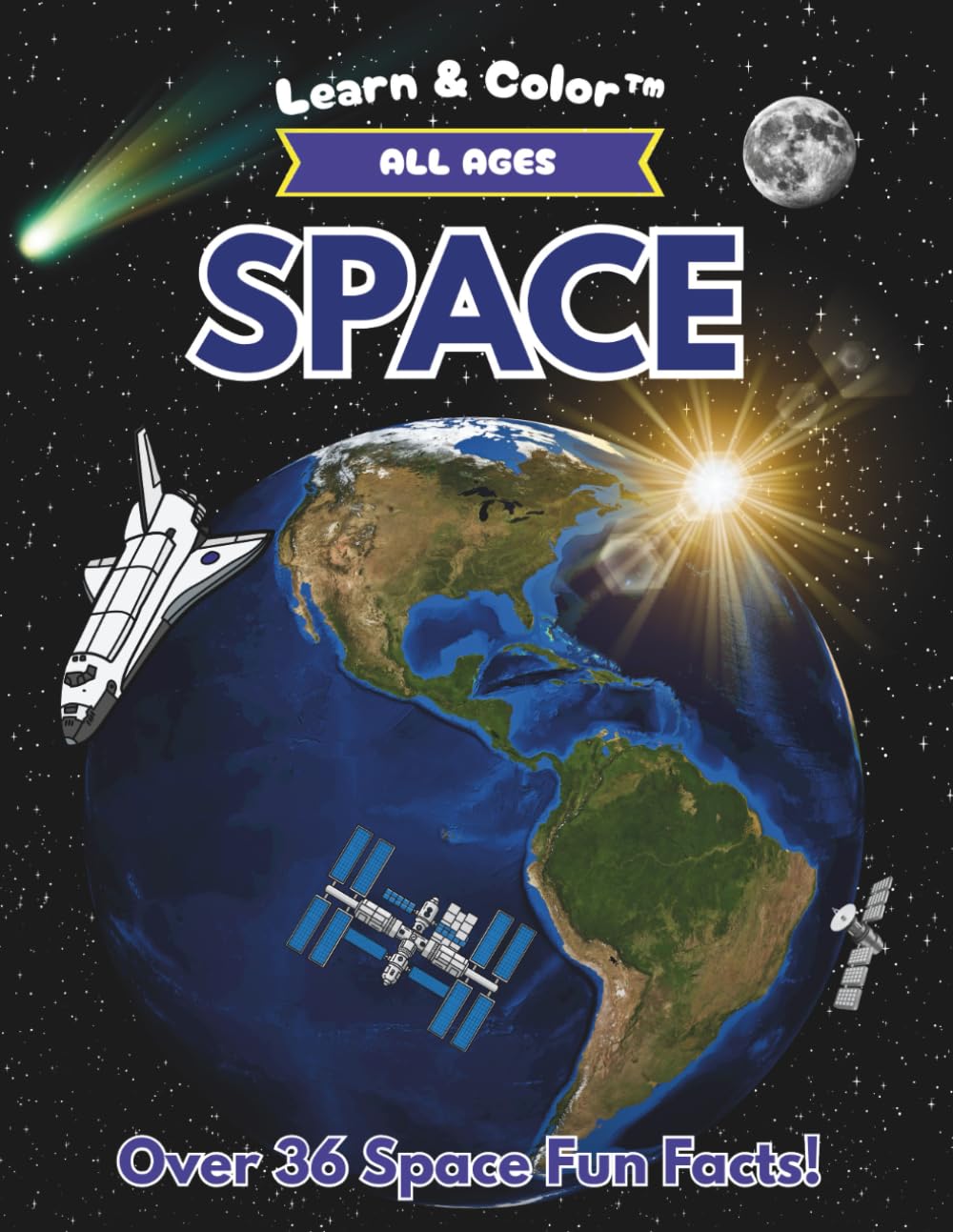 SPACE Learn & Color Coloring Book (Learn & Color Series Coloring Books)