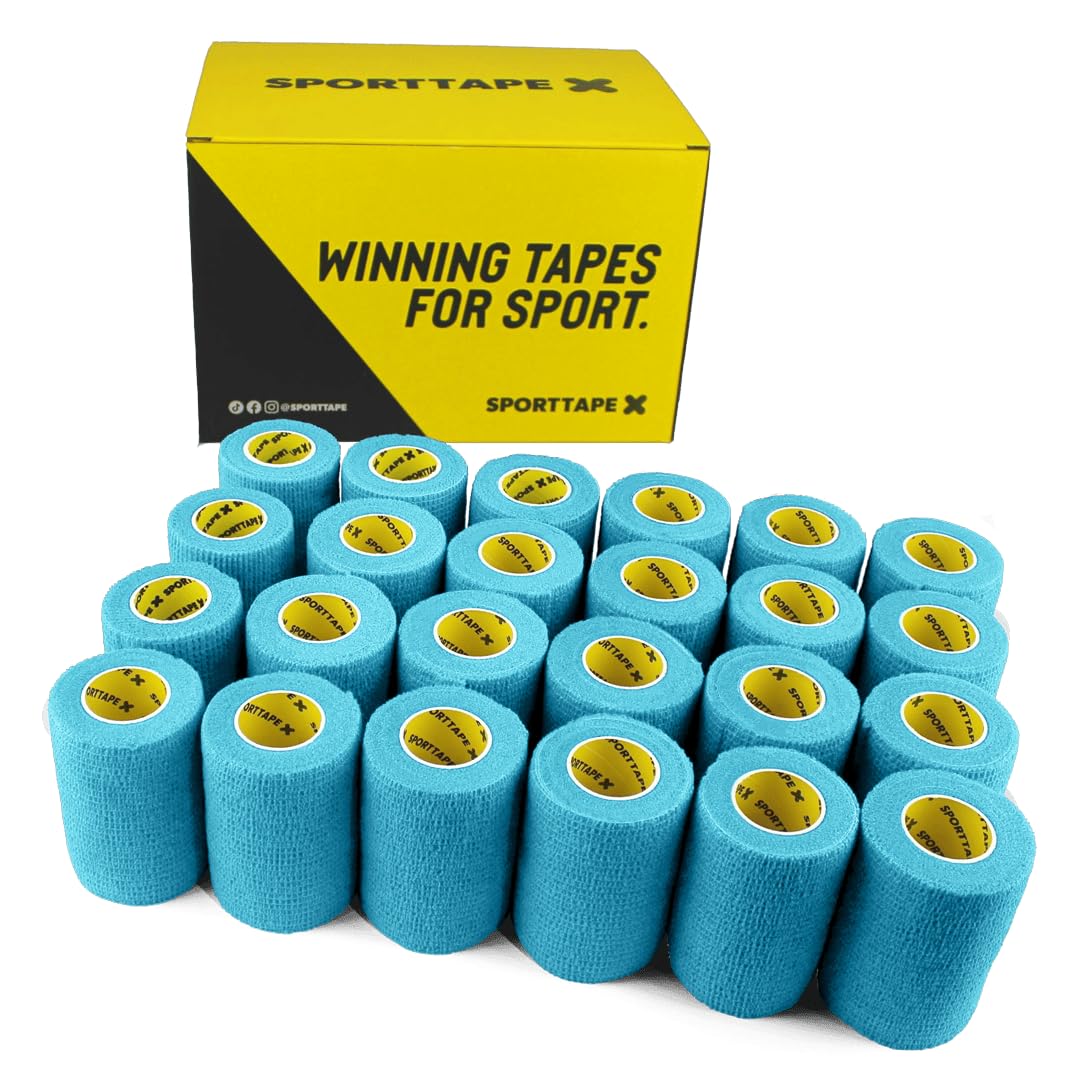 SPORTTAPE 6 Rolls Self-Adhesive Cohesive Bandage, 7.5cm x 4.5m, Beige - Compression & Vet Wrap for Dogs, Horses, Sports Stretch Tape for Football, Ankles, Joints, Fingers, Wrists & Sock Tape — view 17