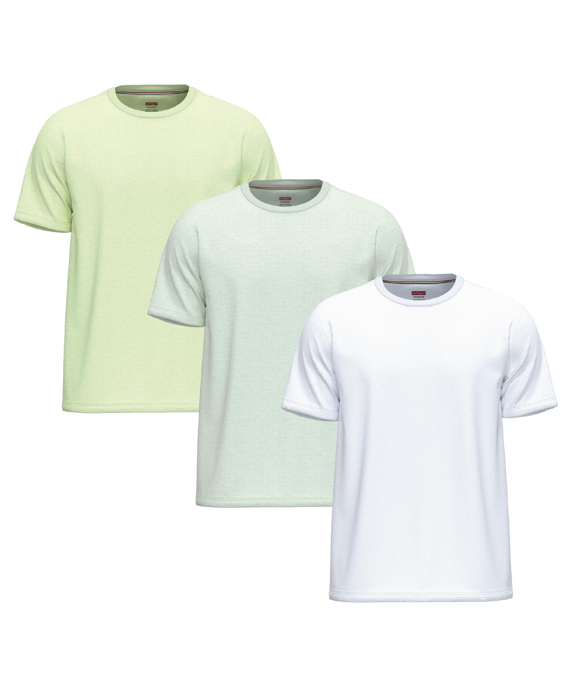 Softspun Men's Pack3 [Cool Collection] 3 Pack T-Shirts Tshirts Multipack Teeshirt Pack Tees Shirt Pack T-Shirt For Plain Shirt Plain Shirts Man