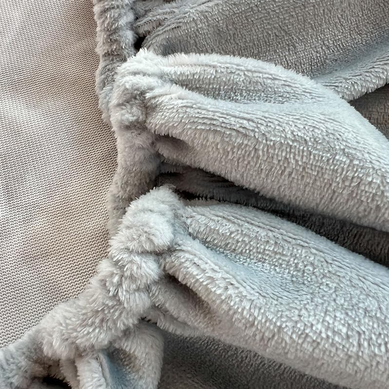Milk Velvet Checkered Bedding Mattress Cover, Fuzzy Flannel Comfortable Velvet Fitted Sheet 11" Deep Pocket, Ultra Soft Fitted Sheet (Gray, Cal-King 78"x86")