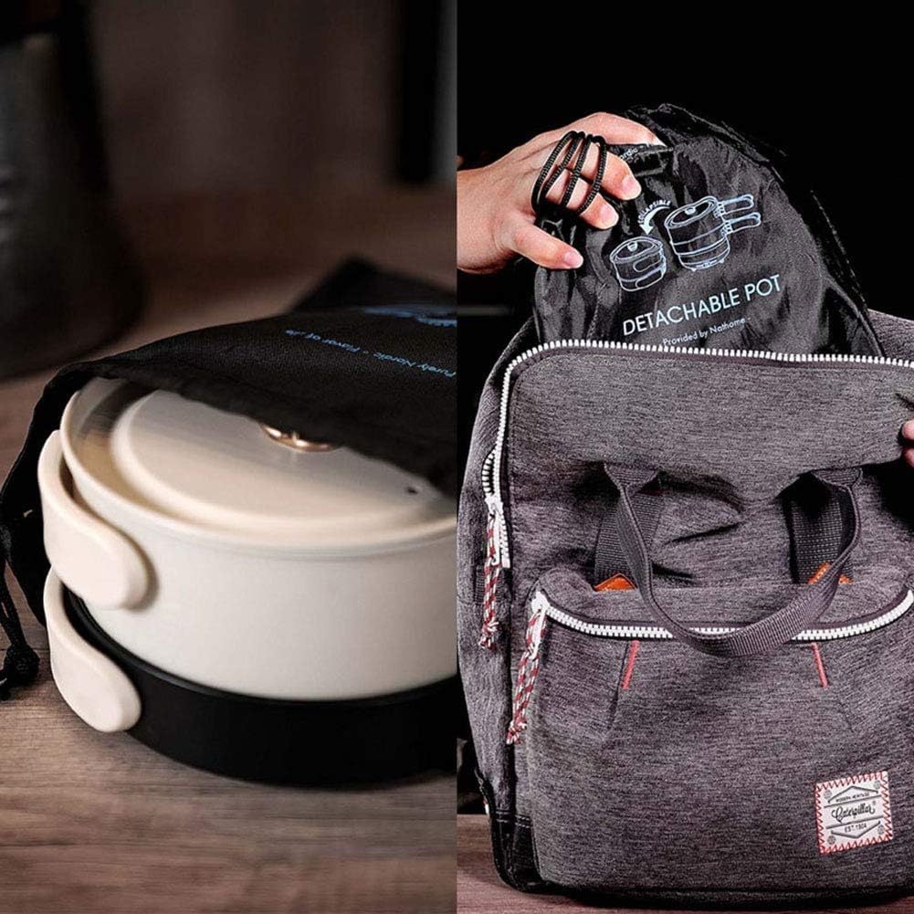 6-in-1 Multifunction Electric Skillet Mini Electric Cooker Hot Pot with Folding Handle, Heating Pan Decoct Fry Pan Cooking Fried Travel Induction Cookers Split Type Cooking Pot,Pink