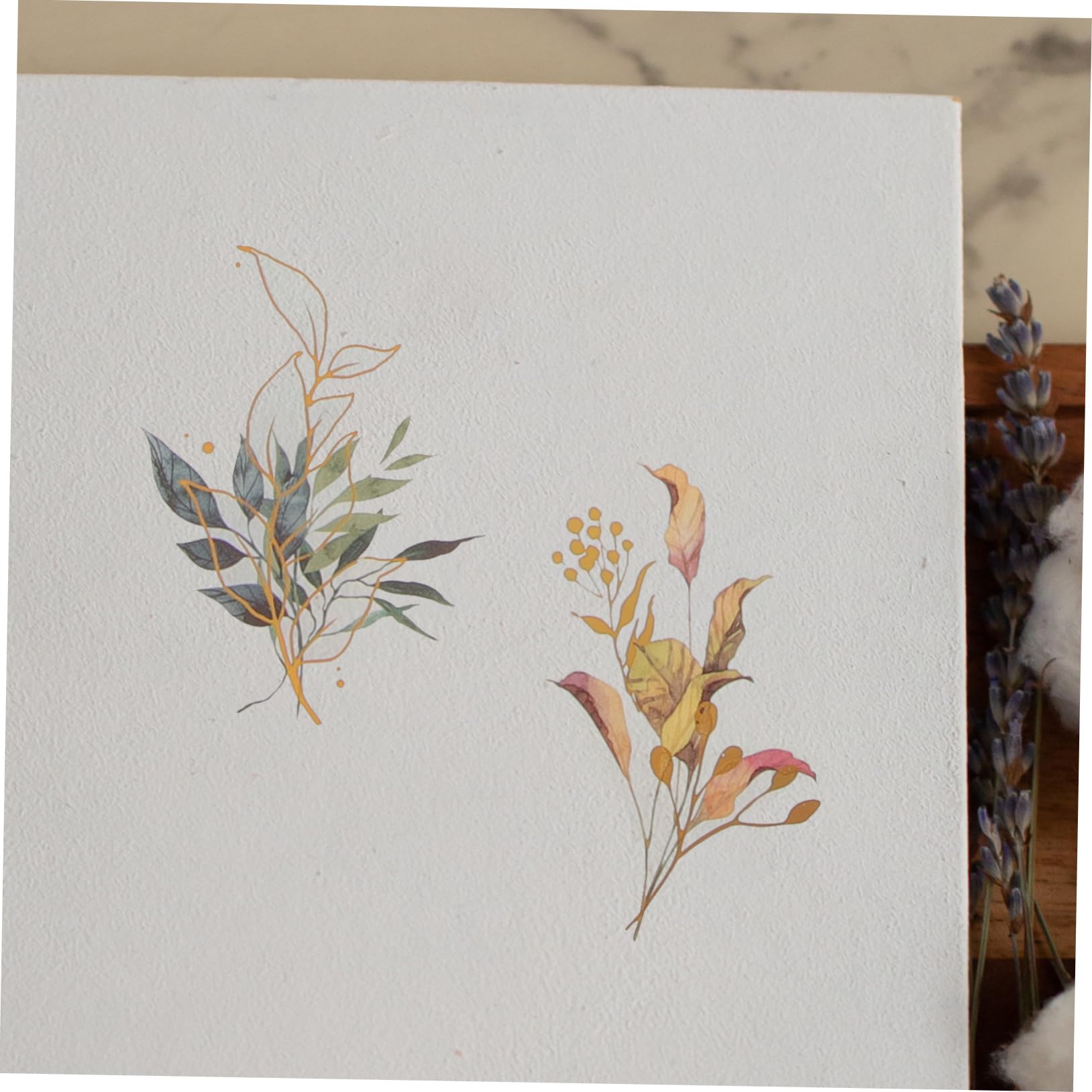 ARTIBETTER 3 Ensembles Autocollants Holographiques De Plantes Stickers Décoratifs Pour Scrapbooking Journaux Diy Style Mixte 240 Pièces * 3