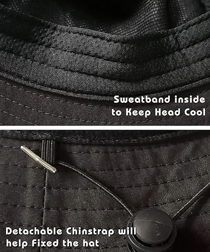 Miniatura 7 de DOCILA Sombreros impermeables del pescador al aire libre del color liso para los hombres