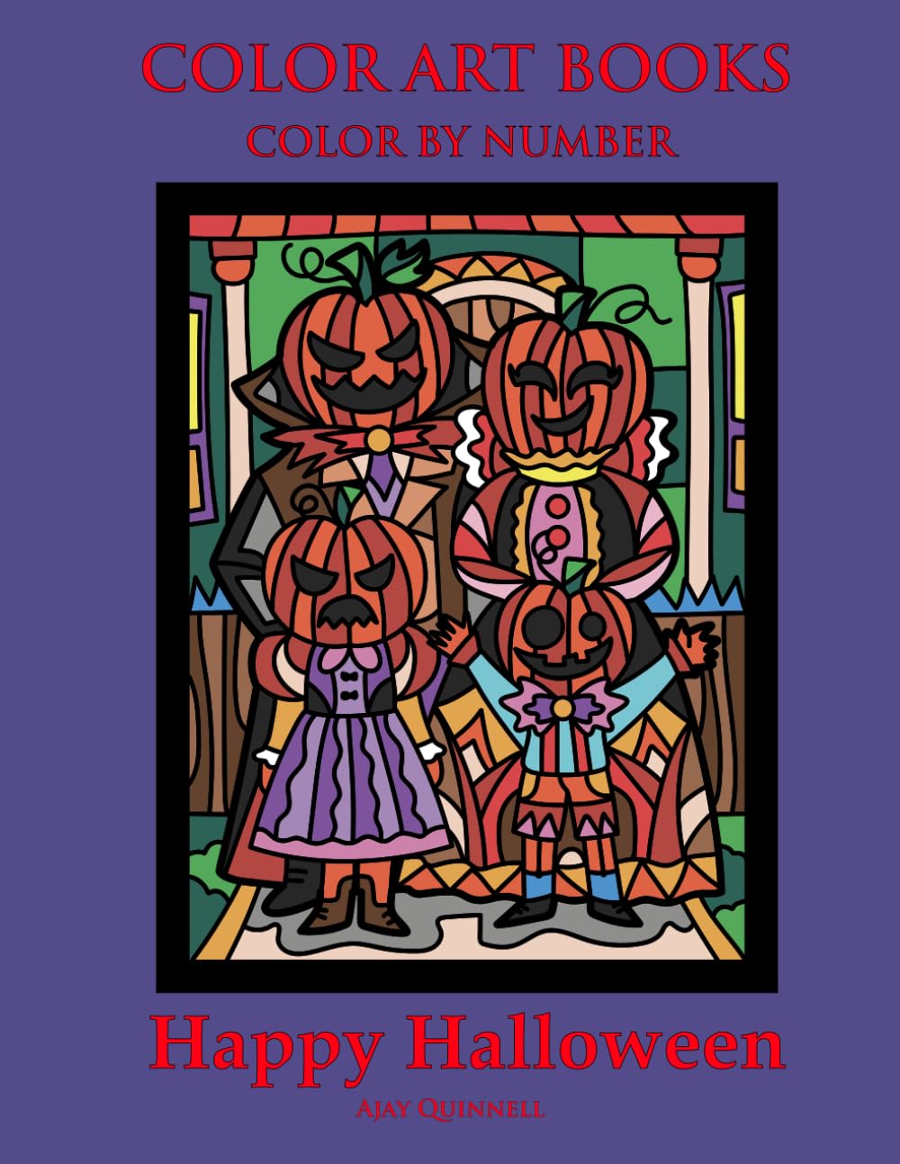 Happy Halloween - Color by Number Book : Standard paper edition