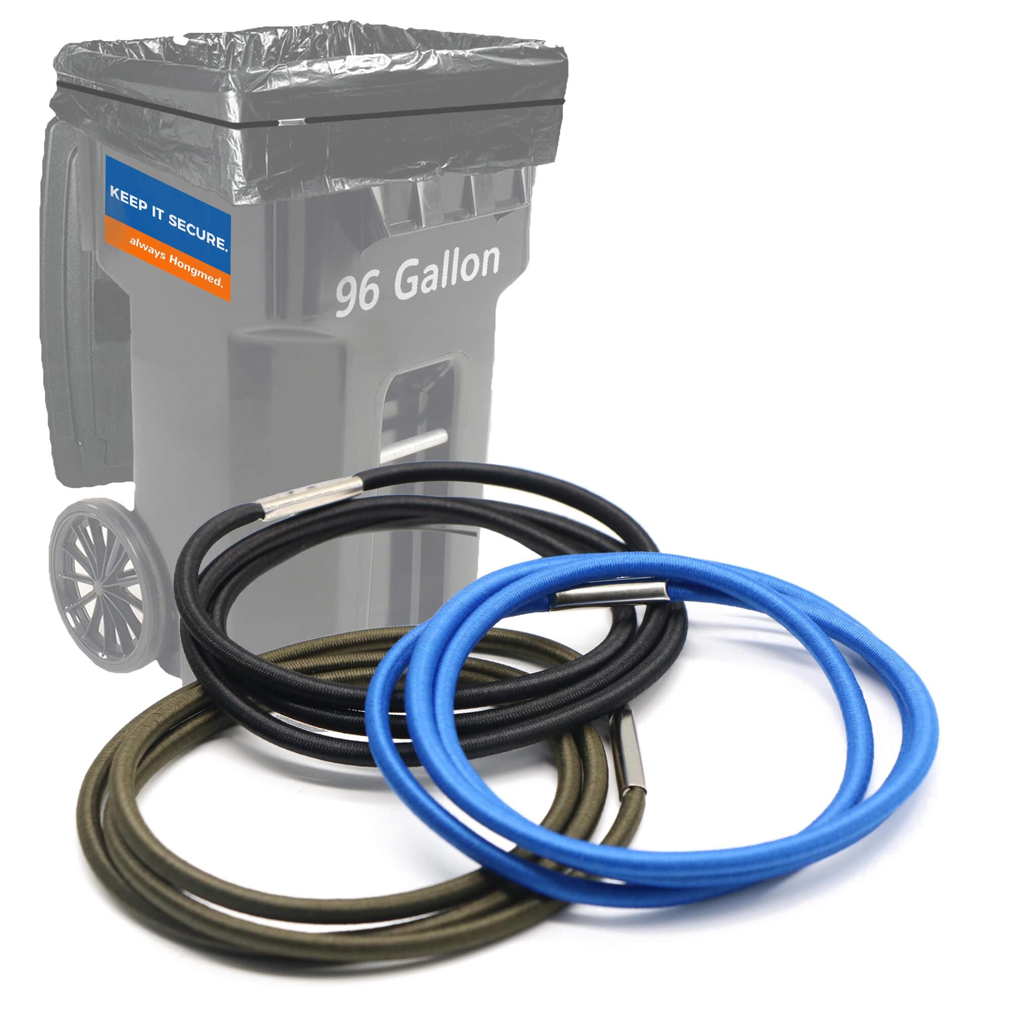 Accessoire Rangement Cuisine 6 élastiques Pour Sac Poubelle - Caoutchouc Naturel - Pour Poubelles 13 à 30 Gallons - Multifonction Bande Caoutchouc Naturel