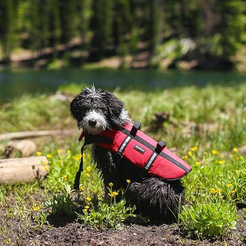 Miniatura 3 de ZippyPaws - Chaleco salvavidas para perros de aventura - para canotaje natación albercas - Extra pequeño - Rojo