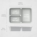 Bentgo Prep 3-Compartment Meal-Prep Containers with Custom-Fit Lids - Microwaveable, Durable, Reusable, BPA-Free, Freezer and Dishwasher Safe Food Storage Containers - 10 Trays & 10 Lids (Silver)