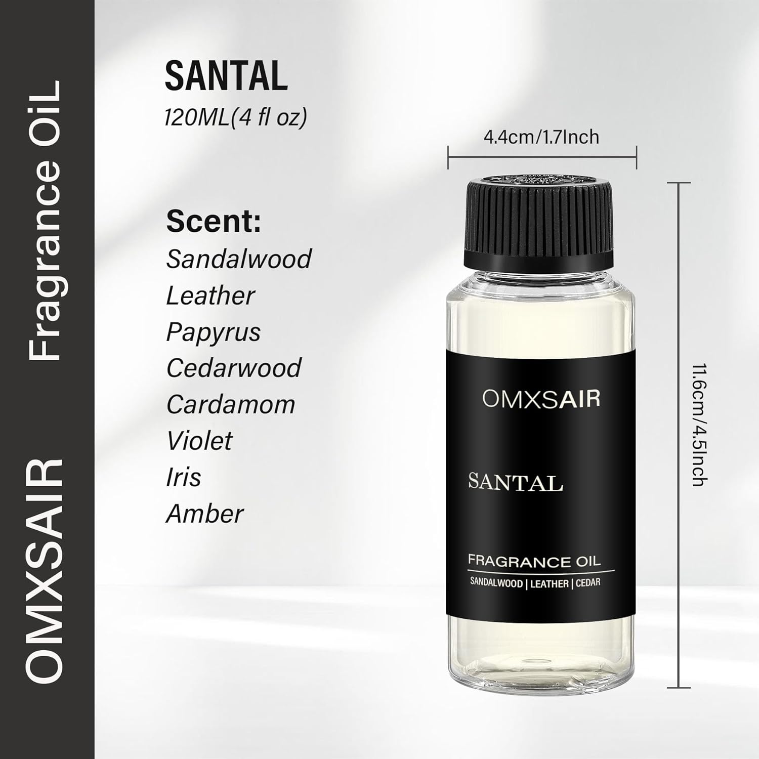 Hotel Scnet Diffuser Oil Santal 4.1 Fl (120ml) - Air Freshener Hotel&Car,Home- Luxury Essential Oils for Diffuser Refill - Longer Lasting, Stronger Scent-Suitable for waterless diffusers - Image 2