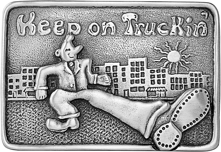 Men's Keep On Truckin' Man Belt Buckle Belts