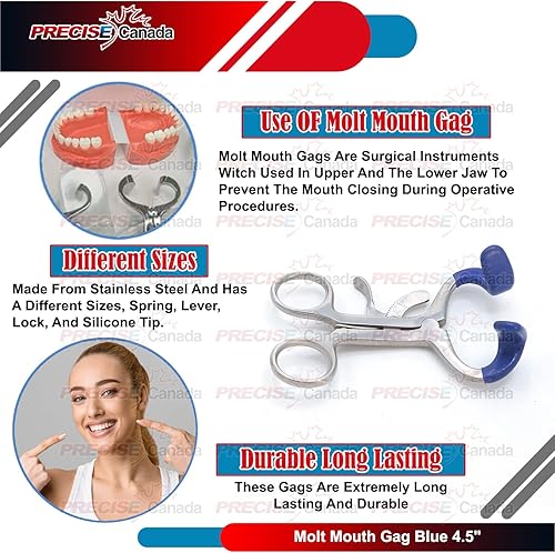 Miniatura 3 de PC Molt boca Gag Azul 4.5" Acero Inoxidable