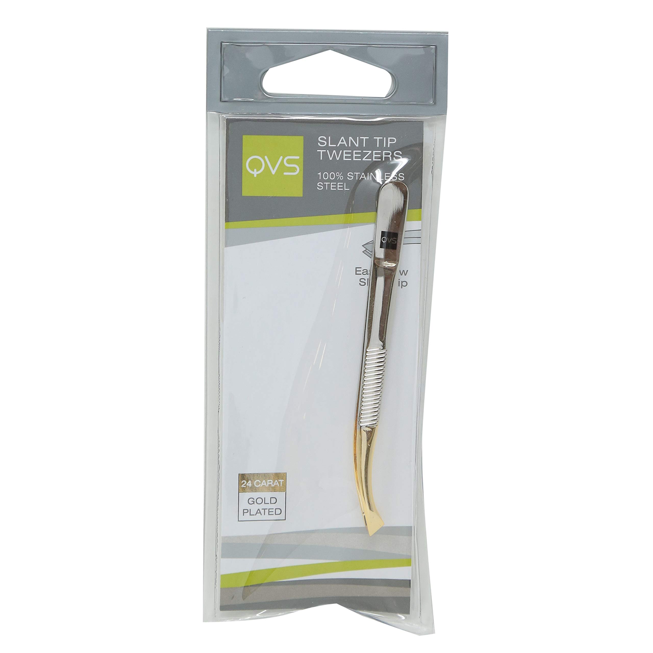 QVS Slant Tip Tweezer - Easy View