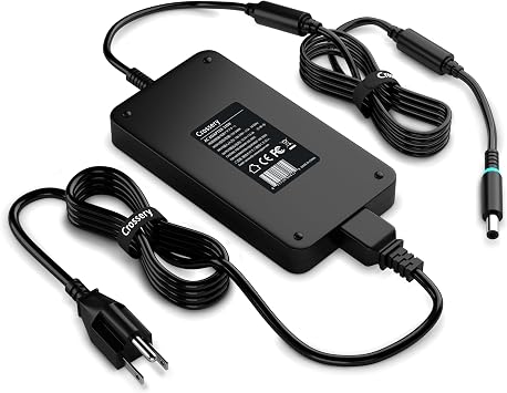 Dell 240W AC Adapter for Alienware & Dell Laptops - Charger for G3/G5/G7/G15 & Alienware M15/M17/M17x x51, 17/15/13 R1-R5