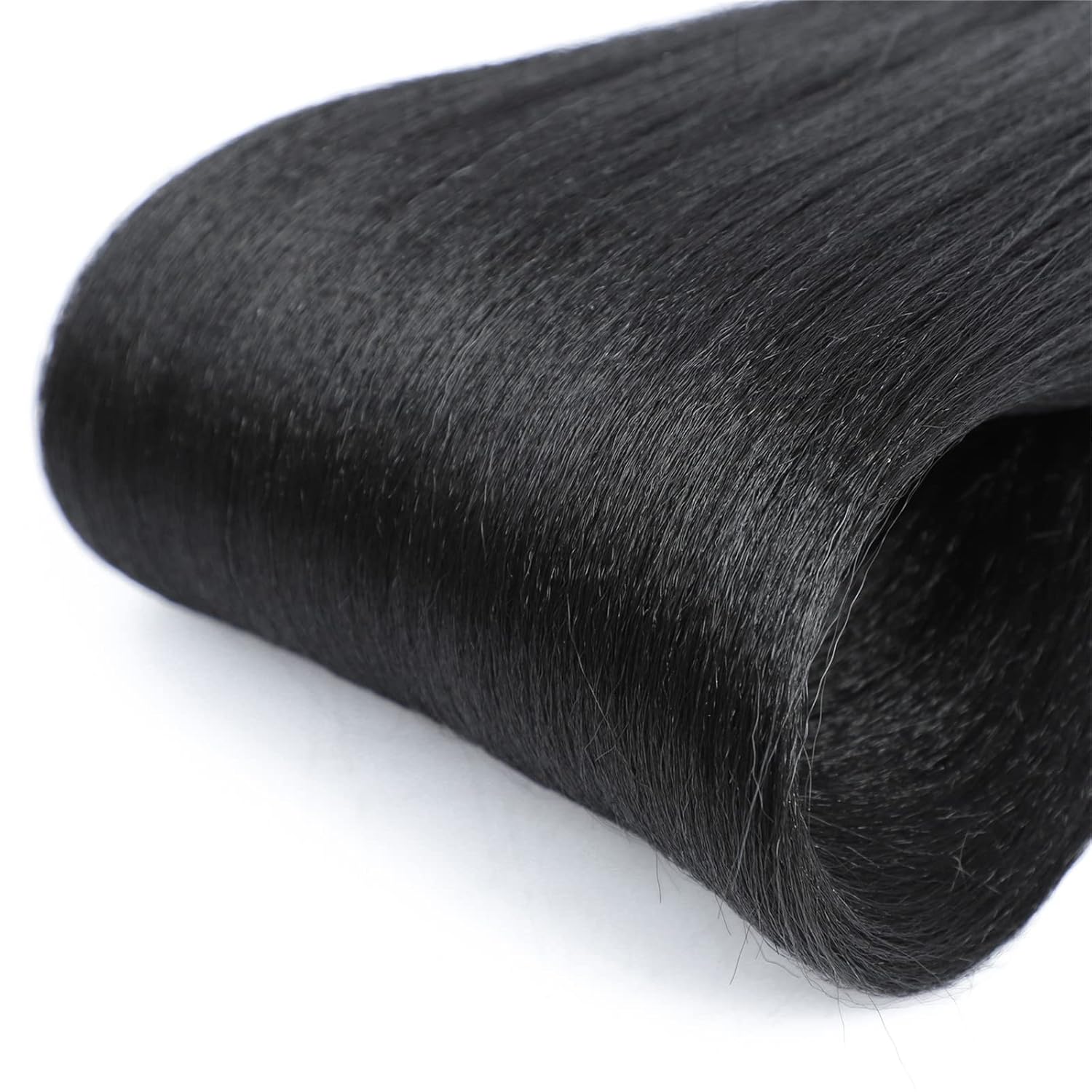 pre-stretched braiding hair, synthetic fiber braid hair extensions, ombre braiding hair pre stretched, crochet twist braid (24''-8packs, 1b)… 24 inch (pack of 8) 1b