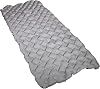 Disc-O-Bed XL Quilted Disc-Pad, Portable Camping Cot Accessory Inflatable Mattress Sleeping Pad with Patch Kit and Carry Bag, Gray