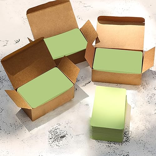 Miniatura 5 de VANRA 300 tarjetas pequeñas de índice en blanco de 3.5 x 2 pulgadas, tarjetas de notas, tarjetas flash de estudio, tarjetas de regalo de mensajes de