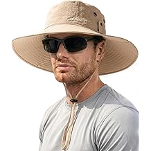 Sun Hats for Men Fishing Hat UPF 80+ Foldable Wide Brim Outdoor Hiking Beach Summer Hats
