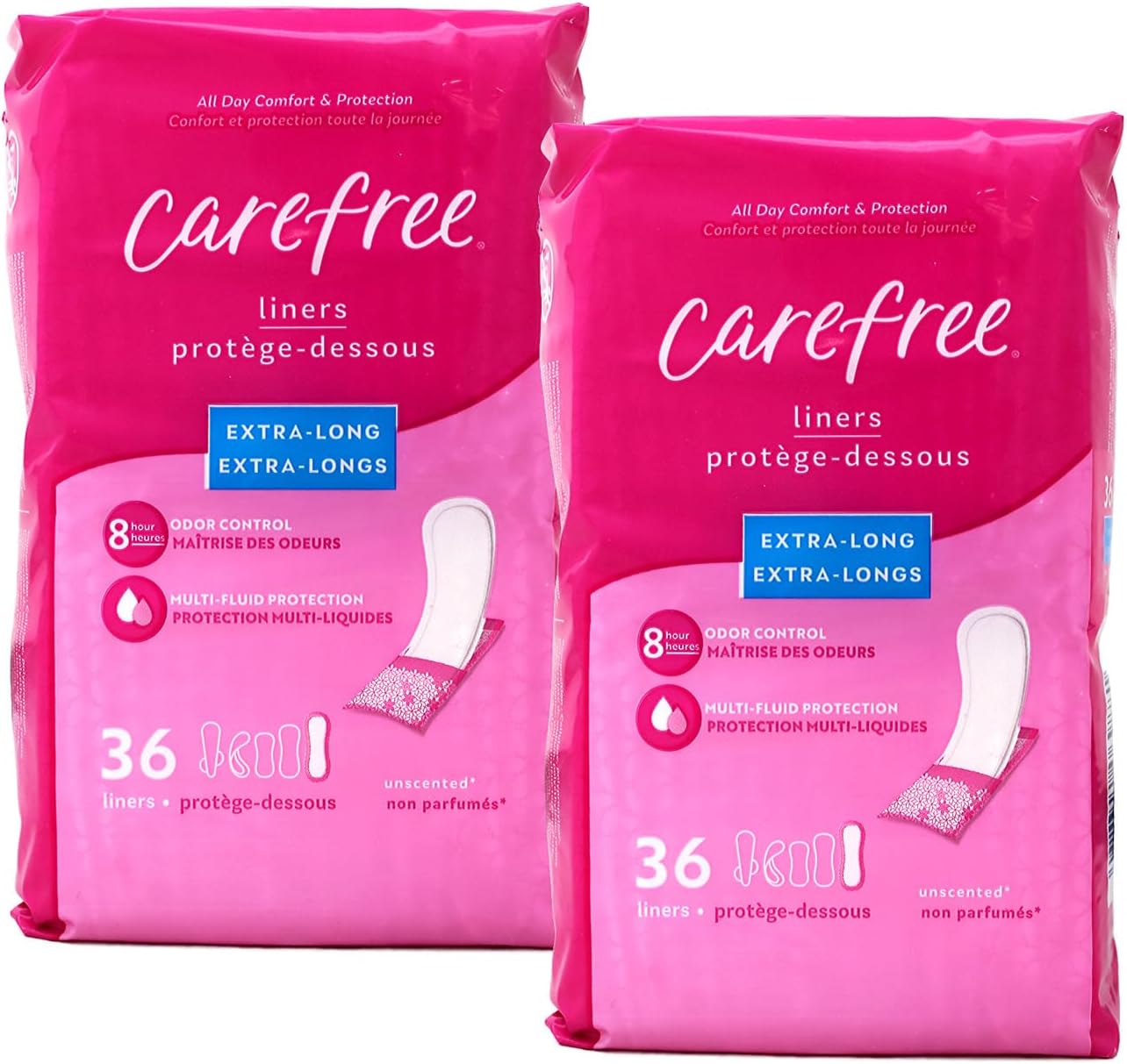 Body Shape Extra Long Unscented, 36-count (Pack of 2)