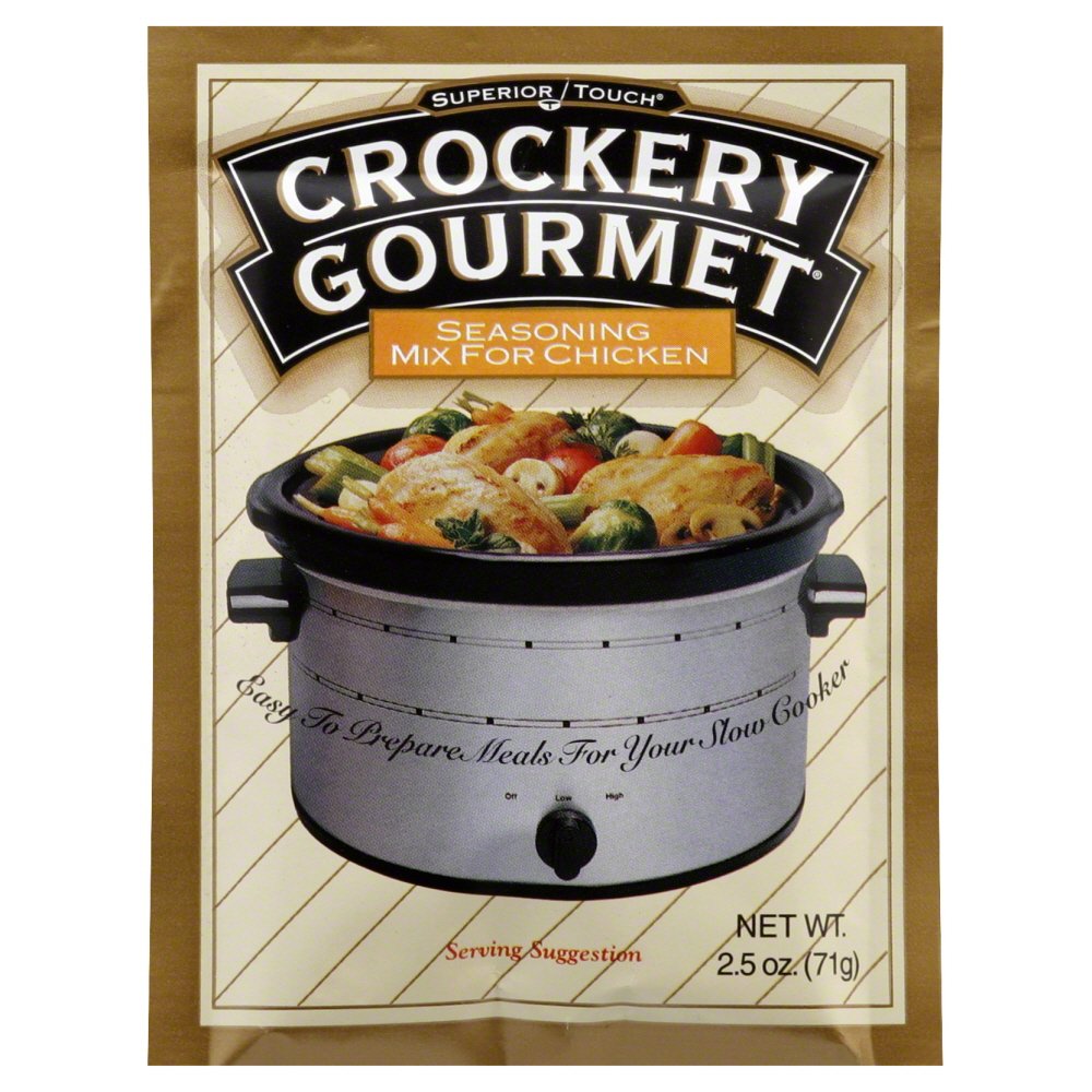 Crockery Gourmet Chicken Crockery Cooking Seasoning Mix 2.5 OZ (Pack of 3)